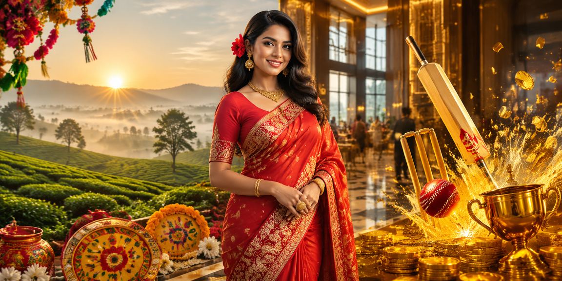 সিলেটে শাড়ি পরিহিতা নারী মোবাইলে ক্রিকেট বেটিং দেখছেন